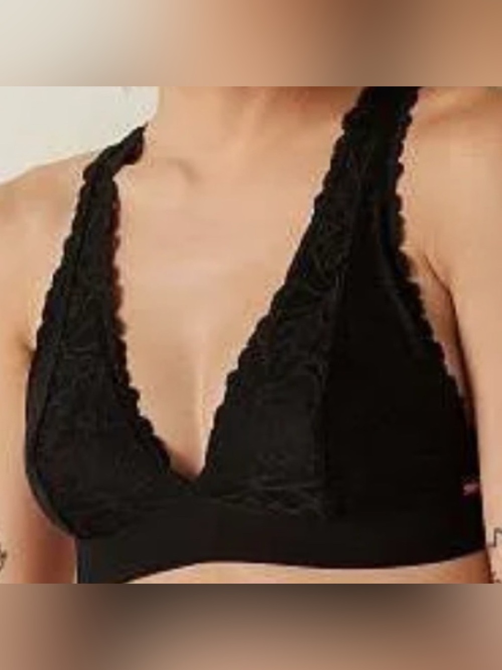 Victoria's Secret Black Lace Plunge Bralette